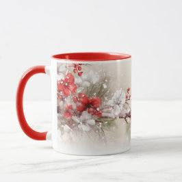 Whimsical Cardinal Christmas Mug Mugg