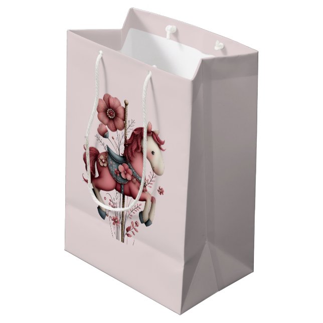 Whimsical Carousel Horse Image (Baksidan Vinklad)