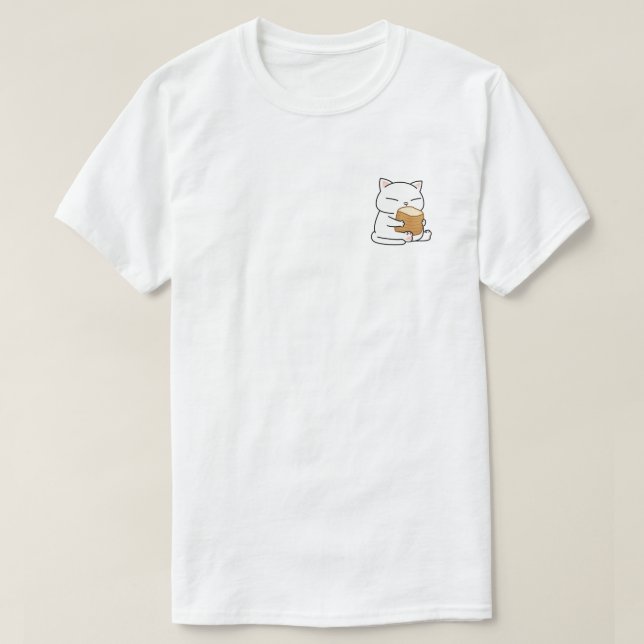 Whimsical Cat Toast Meter T Shirt (Design framsida)