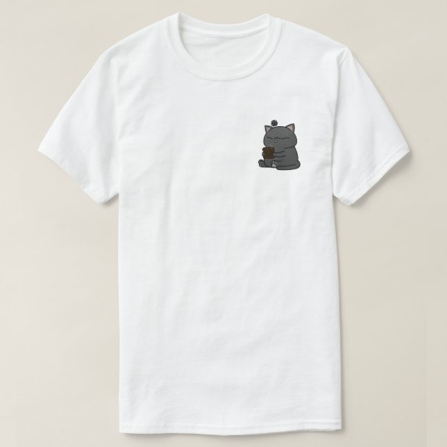 Whimsical Cat Toast Meter T Shirt (Design framsida)