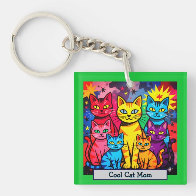 [Whimsical Cats] Färgglad Pop Art Personlig Foto  (Framsidan)