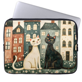 Whimsical Cats  Laptop Fodral