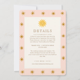 Whimsical Celestial Folk Detaljer Inbjudningar