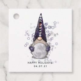 Whimsical Celestial Galaxy Tomte Förmånstaggar Gåvor Etiketter