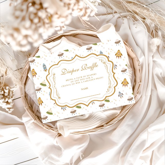 Whimsical Celestial Safari Diapper Raffle Tilläggskort (Skapare uppladdad)