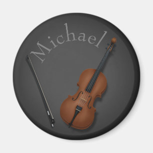 Whimsical Cello & Bow Anpassningsbar Classical Mus Magnet
