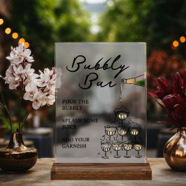 Whimsical Champagne Prosecco Bubly Pub