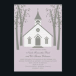 Whimsical Chapel-bröllopsinbjudan Inbjudningar<br><div class="desc">Den här Whimsical Chapel-samlingen kommer säkert att få dina gäster att bli upphetsade att se ditt vow-utbyte. Mer färg och matchande produkter finns på berryberrysweet.com. Kontakta oss för anpassningsbar färg.</div>