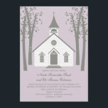 Whimsical Chapel-bröllopsinbjudan Inbjudningar<br><div class="desc">Den här Whimsical Chapel-samlingen kommer säkert att få dina gäster att bli upphetsade att se ditt vow-utbyte. Mer färg och matchande produkter finns på berryberrysweet.com. Kontakta oss för anpassningsbar färg.</div>