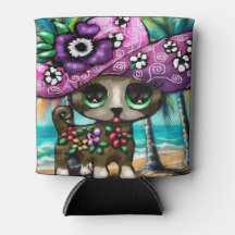 Whimsical Chihuahua Hund på Vacation Handflatan Tr