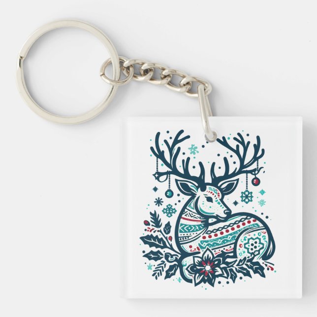 Whimsical Christmas Deer Vector Clipart - Festive (Framsidan)