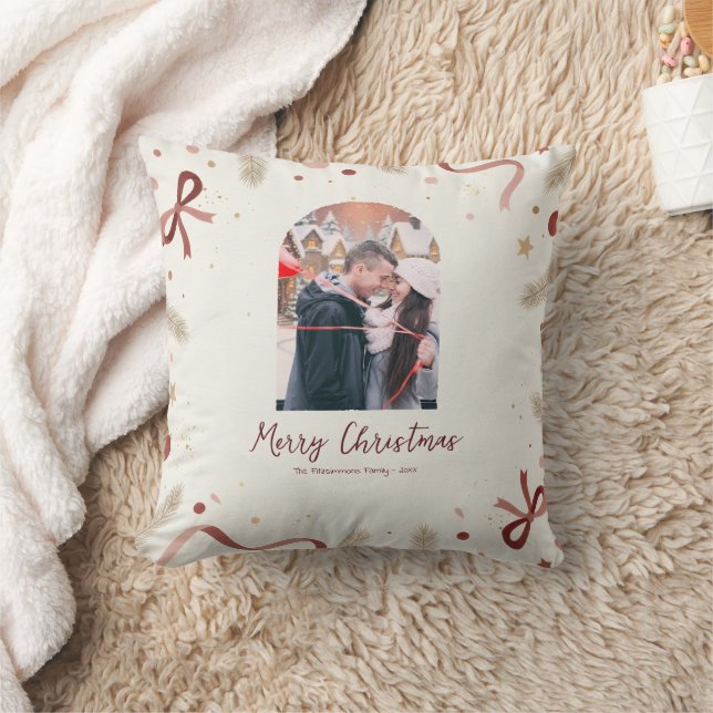 Whimsical Christmas Pillow – Minimal Festive Desig Kudde (Filt)