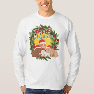 Whimsical Christmas Sweater | Puppies T Shirt