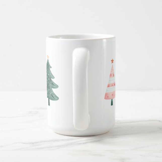 Whimsical Christmas Trees Mug Kaffemugg (Handtag)