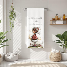 Whimsical citat och flicka