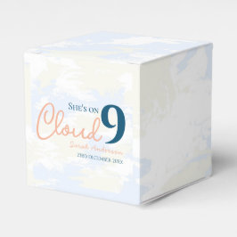 Whimsical Cloud 9 Pastel Chic Bröllopsdusch Presentaskar