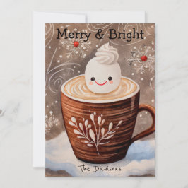 Whimsical Cocoa Julkort