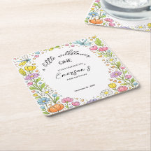 Whimsical Colorful Little Wildflower 1st Birthday 