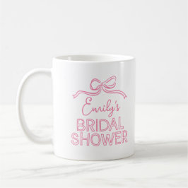 Whimsical coquette båge som knyter knuten bröllops kaffemugg