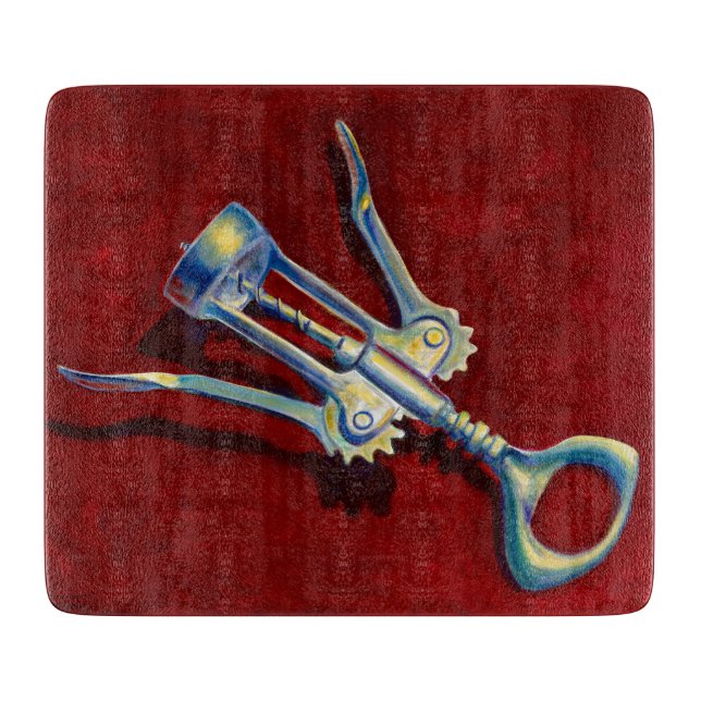 Whimsical Corkscrew Cutting Board (Framsidan)