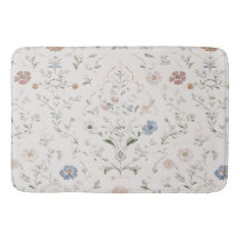 Whimsical Cottagecore Beige Watercolor Wildflower