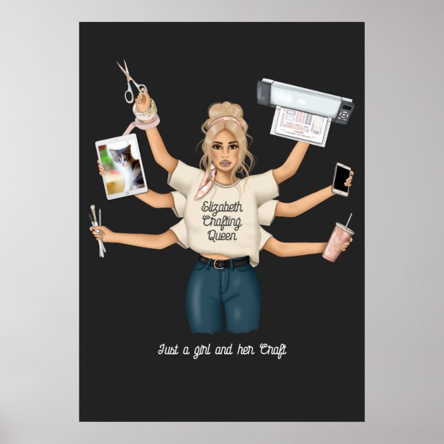 Whimsical Crafting Drottning Poster (Framsidan)