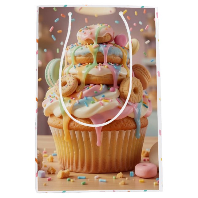 Whimsical Cupcake Flickas Födelsedag (Framsidan)