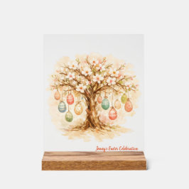 Whimsical Customizable Blooming Tree with Eggs