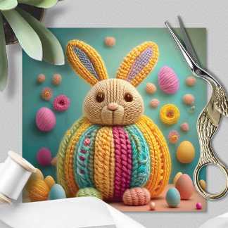 Whimsical Cute Bunny Easter Julkort