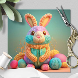 Whimsical Cute Bunny Easter Julkort
