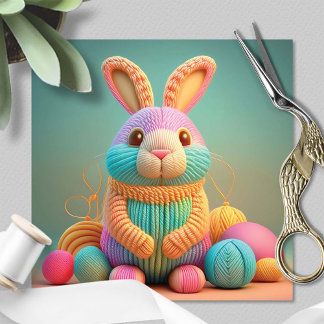 Whimsical Cute Bunny Easter Julkort