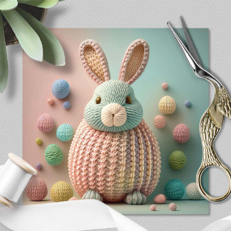 Whimsical Cute Bunny Easter Julkort
