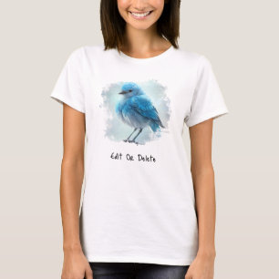 *~* Whimsical Cute Detailed Blue Bird AP54 Art T Shirt