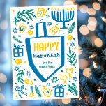 Whimsical Cute Dreidel Menorah ANPASSNINGSBAR HANU Julkort<br><div class="desc">Sötkort för perfekt för ett roligt helgdag kort! Hand skapade konst åt dig! FULLT ANPASSADE! Klicka på "Anpassa" ovan om du vill redigera texten. Klicka på "Redigera med verktyg" för att justera typsnitt, färg och placeringar. (Se även min butik efter alternativ design.) Det här är ett platta kort, kontrollera om...</div>