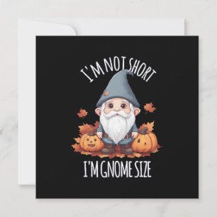 Whimsical Cute Gnome i höst Inbjudningar