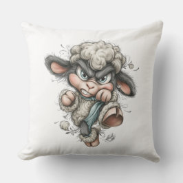 Whimsical Cute Sheep Kudde