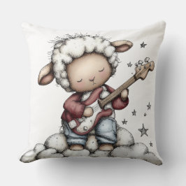 Whimsical Cute Sheep Kudde