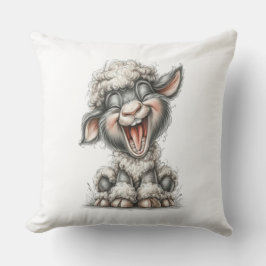 Whimsical Cute Sheep Kudde