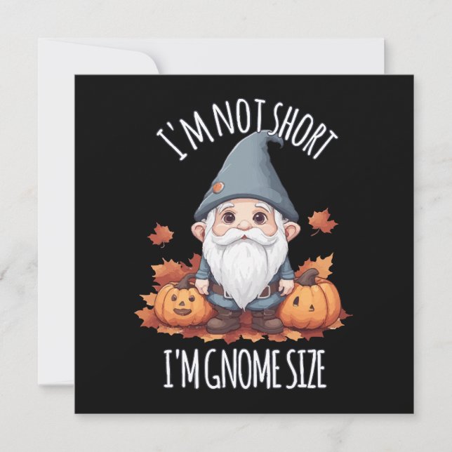 Whimsical Cute Tomte på Hösten (Framsida)