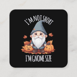 Whimsical Cute Tomte på hösten Fyrkantigt Visitkort