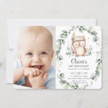Whimsical Cute Uggla Rustic Greenery Birthday Phot