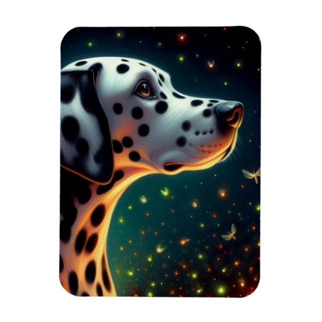 Whimsical Dalformation Hund Magnet (Vertikal)