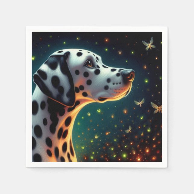 Whimsical Dalformation Hund Pappersservett (Framsidan)