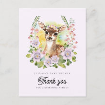 Whimsical Deer Baby Shower Tack Kort