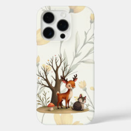 Whimsical Deer & Hedgehog iPhone/iPad-fodral