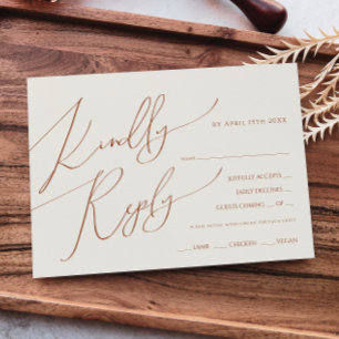 Whimsical Desert Beige Menu Choice OSA kort