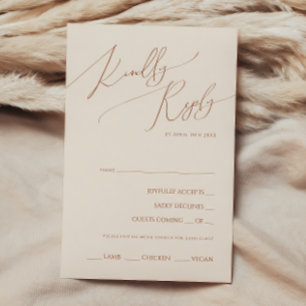 Whimsical Desert   Beige Menu Choice OSA kort