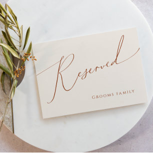 Whimsical Desert Reserverat Beige-tecken