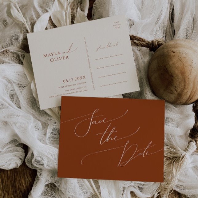 Whimsical Desert | Rust spara vykort för datum (Skapare uppladdad)