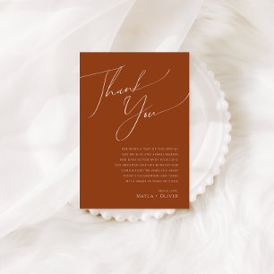 Whimsical Desert   Terracotta Bord - tackkort Vykort